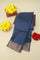 Matka Silk Navy Blue Saree