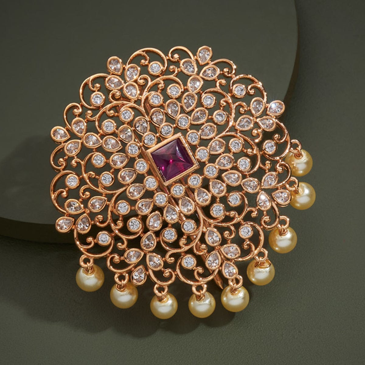 Zircon Hair Brooch 149096